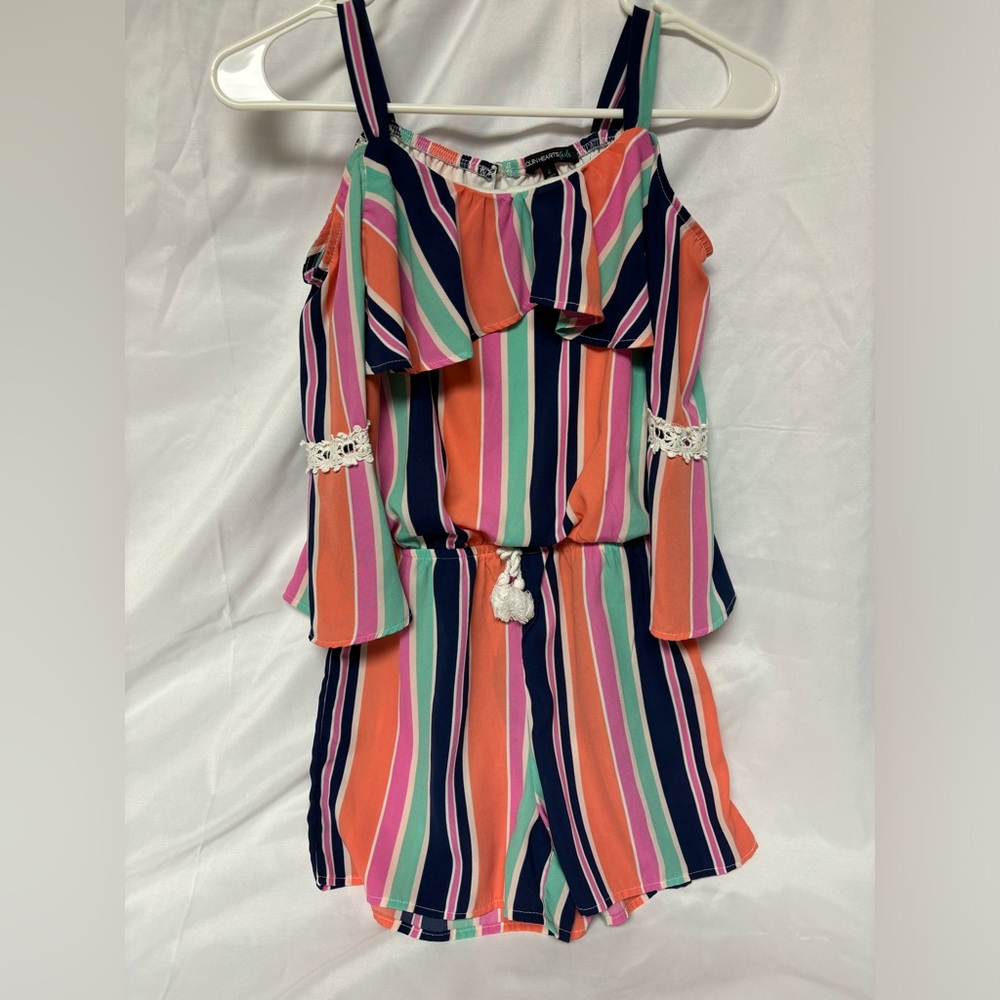 Girls Off the Shoulder Romper